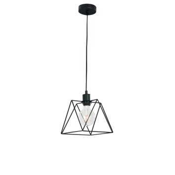 Lutec SANTANA Hanglamp Zwart, 1-licht