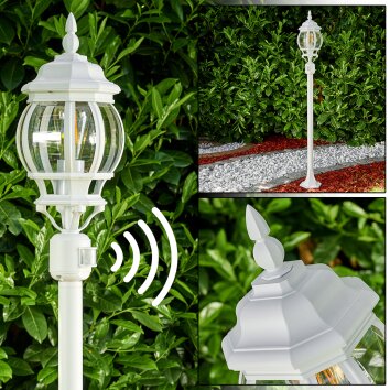 Lentua Buiten staande lamp Wit, 1-licht, Bewegingsmelder