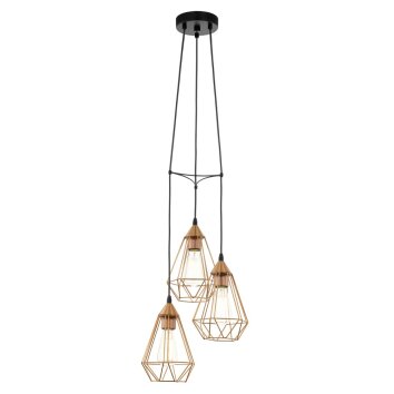 Eglo TARBES Hanglamp Zwart, 3-lichts