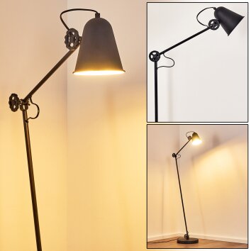 Pany Staande lamp Zwart, 1-licht