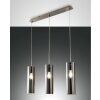 Fabas Luce Sintesi Hanglampen Nikkel glanzend, 3-lichts