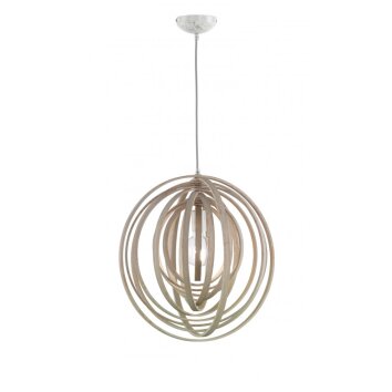 Trio BOOLAN Hanglamp Hout licht, 1-licht