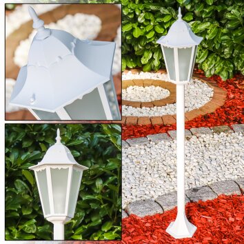 Hongkong Frost Buiten staande lamp Wit, 1-licht