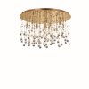 Ideallux MOONLIGHT Plafondlamp Champagne, Kristaloptiek, 12-lichts