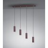 Trio MARLEY Hanglamp Roest, 4-lichts