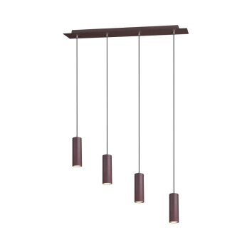 Trio MARLEY Hanglamp Roest, 4-lichts