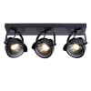 Lucide CICLETA Plafond straler Zwart, 3-lichts