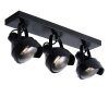 Lucide CICLETA Plafond straler Zwart, 3-lichts