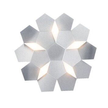 Grossmann KARAT Plafondlamp LED Aluminium, 5-lichts