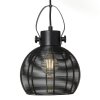 Brilliant Sambo Hanglamp Zwart, 1-licht