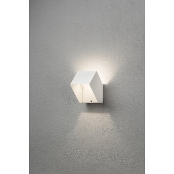 Konstsmide Pescara Muurlamp LED Wit, 1-licht