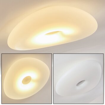 Jelsa Plafondlamp Wit, 1-licht