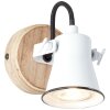 Brilliant Seed Muurlamp Hout licht, Wit, 1-licht