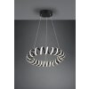 Trio Curl Hanglamp LED Zwart, 1-licht