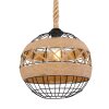 Globo ULLEU Hanger Bruin, Zwart, 1-licht