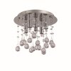 Ideallux MOONLIGHT Plafondlamp Chroom, Kristaloptiek, 5-lichts