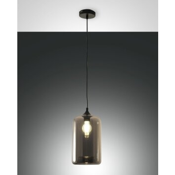 Fabas Luce Silo Hanglampen Zwart, 1-licht