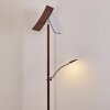 Lasona Staande lamp LED Bruin, Zilver, 2-lichts