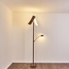 Lasona Staande lamp LED Bruin, Zilver, 2-lichts