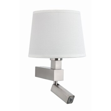 Mantra BAHIA Muurlamp LED Nikkel glanzend, Nikkel mat, 1-licht