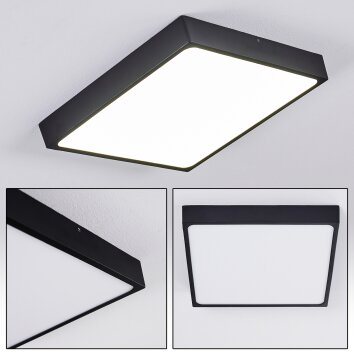 Kragos Plafondlamp LED Zwart, Wit, 1-licht