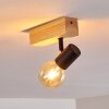 Barbengo Plafondlamp Hout licht, Zwart, 1-licht