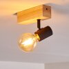 Barbengo Plafondlamp Hout licht, Zwart, 1-licht