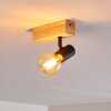 Barbengo Plafondlamp Hout licht, Zwart, 1-licht