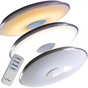 Trio TOKYO Plafondlamp LED Chroom, 1-licht, Afstandsbediening