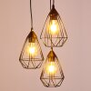 Kunir Hanger Zwart, 3-lichts