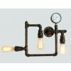 Lutec AMACORD Wandlamp Bruin, 3-lichts