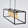 Ibusuki Hanglamp Goud, Messing, Zwart, 4-lichts