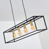 Ibusuki Hanglamp Goud, Messing, Zwart, 4-lichts