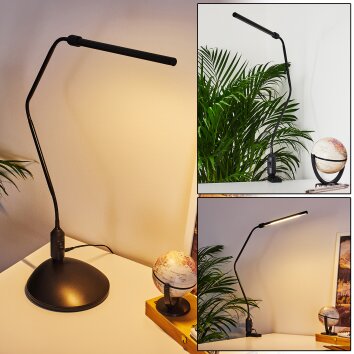 Winnipeg Klemlamp LED Zwart, 1-licht