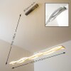 Hopedale Hanglamp LED Chroom, Nikkel mat, 1-licht