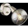 Globo ROMAN Muurspot LED Nikkel mat, 1-licht