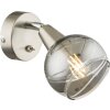 Globo ROMAN Muurspot LED Nikkel mat, 1-licht