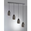 Trio ONYX Hanglamp Antraciet, 4-lichts