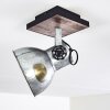 Hora Plafondlamp Hout donker, Zilver, 1-licht