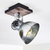 Hora Plafondlamp Hout donker, Zilver, 1-licht