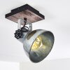 Hora Plafondlamp Hout donker, Zilver, 1-licht