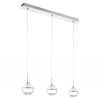 Eglo MONTEFIO 1 Hanglamp LED Chroom, Kristaloptiek, 3-lichts