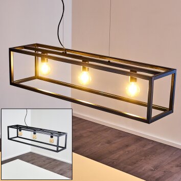 Paulins Hanglamp Zwart, 3-lichts