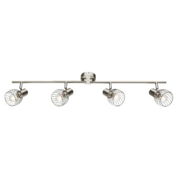 Globo Texas Plafond straler Nikkel mat, 4-lichts