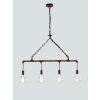 Lutec AMACORD Hanglamp Bruin, 4-lichts