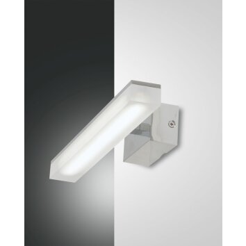 Fabas Luce Saura Muurlamp LED Chroom, 1-licht