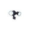 Lutec SHRIMP Buiten muurverlichting LED Zwart, 2-lichts, Bewegingsmelder