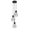 Globo ISABELLA Hanger Zwart, 3-lichts