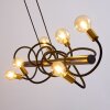 Hovslund Hanglamp Zwart-Goud, 6-lichts