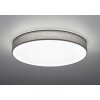 Trio Lugano Plafondlamp LED Grijs, 1-licht, Afstandsbediening